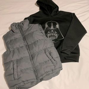 🌠Star Wars Darth Vader Hoodie & Down Puffy Vest🌌